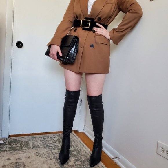 🔥MOVING SALE🔥NEW ZARA EXTRA TALL LEATHER BOOT - Picture 5 of 10